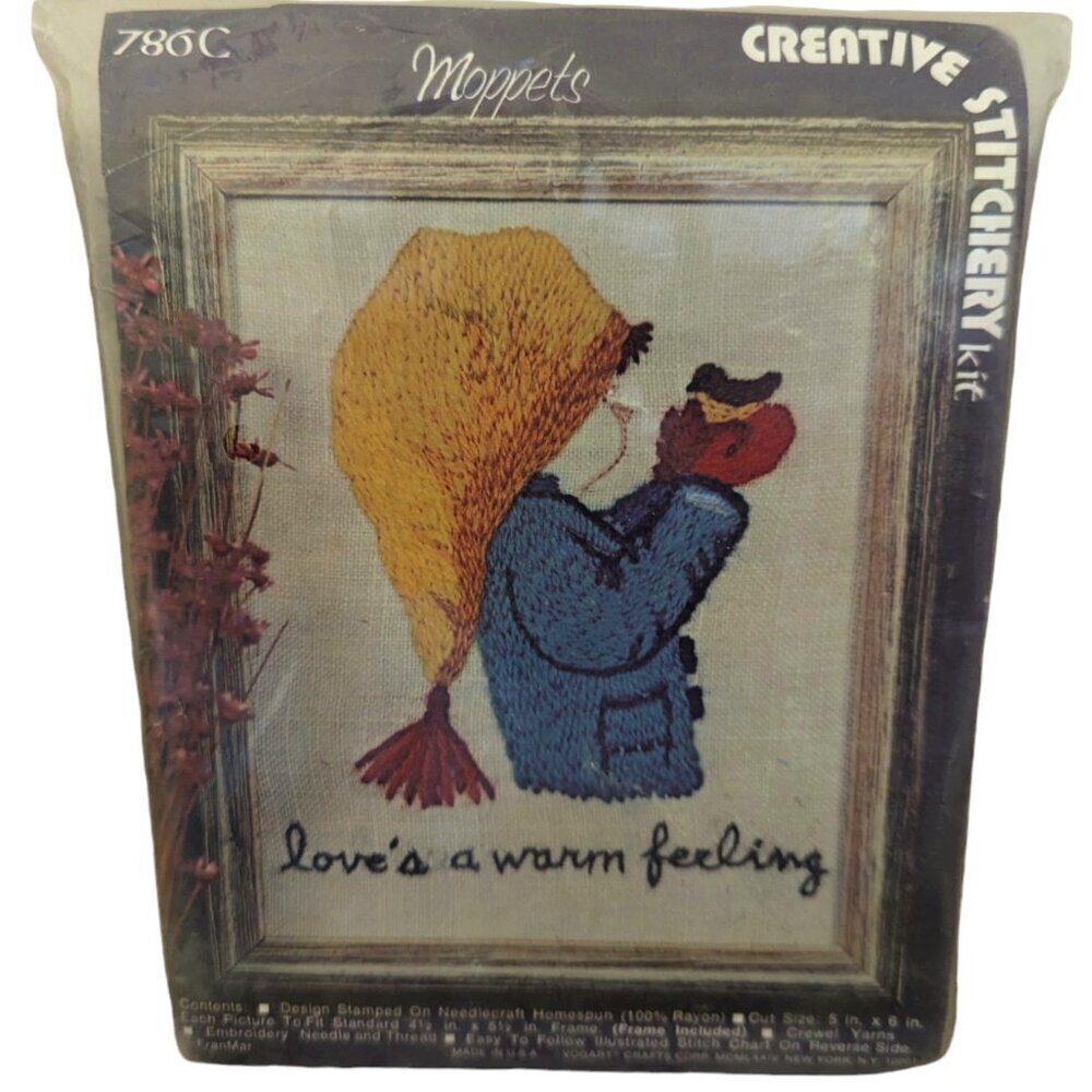 NWT Vintage 70's Embroidery Kit Child‎ Bird Moppets Needle Stitch #786C MCM